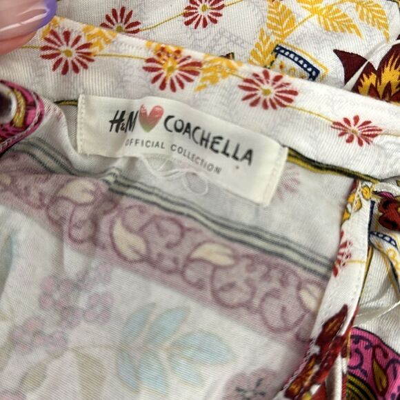 H&M Coachella Collection Fitted Bodycon Jersey Maxi Dress Size S - Picture 5 of 7